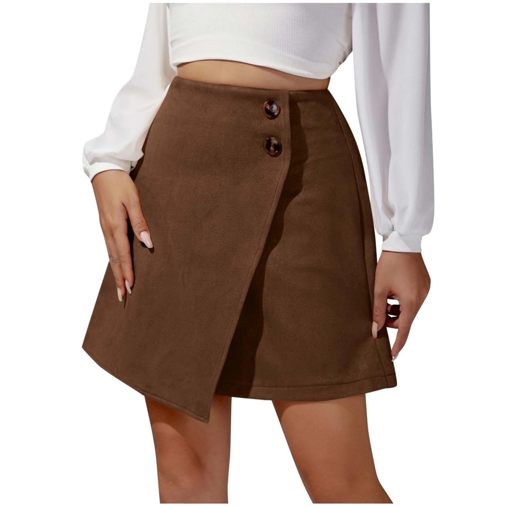 Lord & Taylor Brown Mini Circle Skirt 🍂🍁